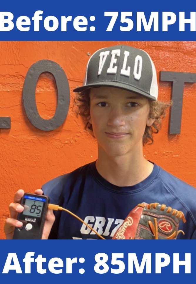 Velocity gain from 75 MPH to 85 MPH